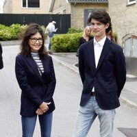 Alexandra Manley y Nicolás de Dinamarca en la graduación de Félix de Dinamarca