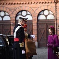 Los Reyes Felipe y Letizia saludan a Carlos Gustavo y Silvia de Suecia en su Visita de Estado a Suecia