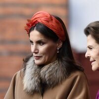 La Reina Letizia y Silvia de Suecia en la bienvenida a los Reyes de España por su Visita de Estado a Suecia