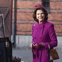 Silvia de Suecia en la bienvenida a los Reyes de España por su Visita de Estado a Suecia