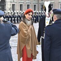 La Reina Letizia en el Palacio Real de Estocolmo en la Visita de Estado de los Reyes de España a Suecia