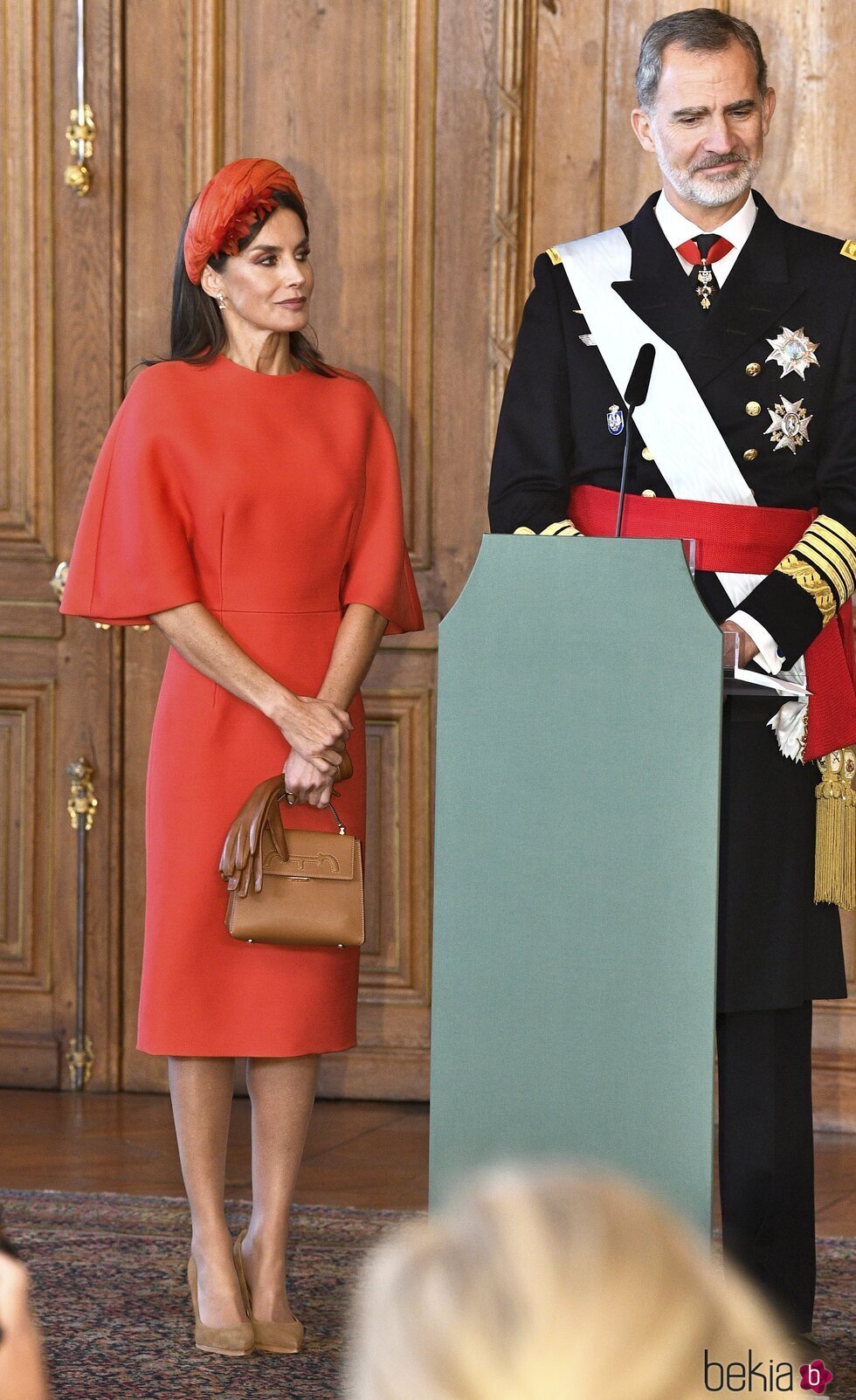 Los Reyes Felipe y Letizia tras las palabras del Rey en la Visita de Estado de los Reyes de España a Suecia
