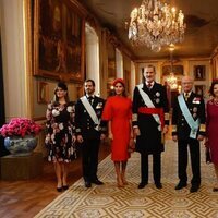 La Familia Real Sueca y los Reyes Felipe y Letizia en el Palacio Real en la Visita de Estado de los Reyes de España a Suecia