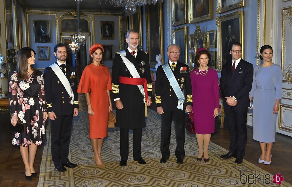 Los Reyes Felipe y Letizia con la Familia Real Sueca en su Visita de Estado a Suecia