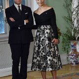 Victoria y Daniel de Suecia en la Residencia de la Embajada de España por la Visita de Estado de los Reyes de España a Suecia