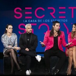 Adara Molinero, Miguel Frigenti, Luca Onestini y Cristina Porta en la gala 11 de 'Secret Story'