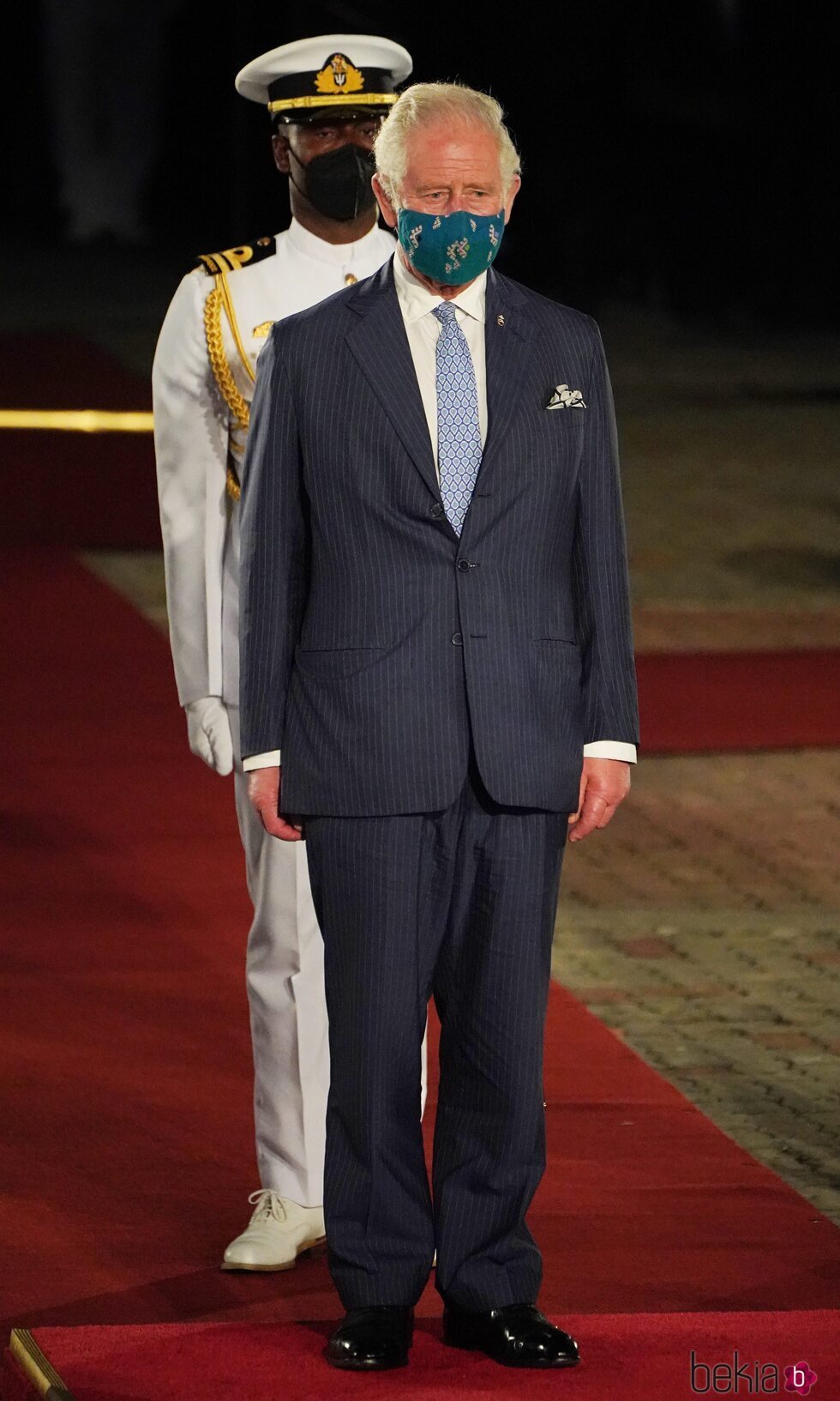 El Príncipe Carlos en la ceremonia en la que Barbados se convirtió en una república