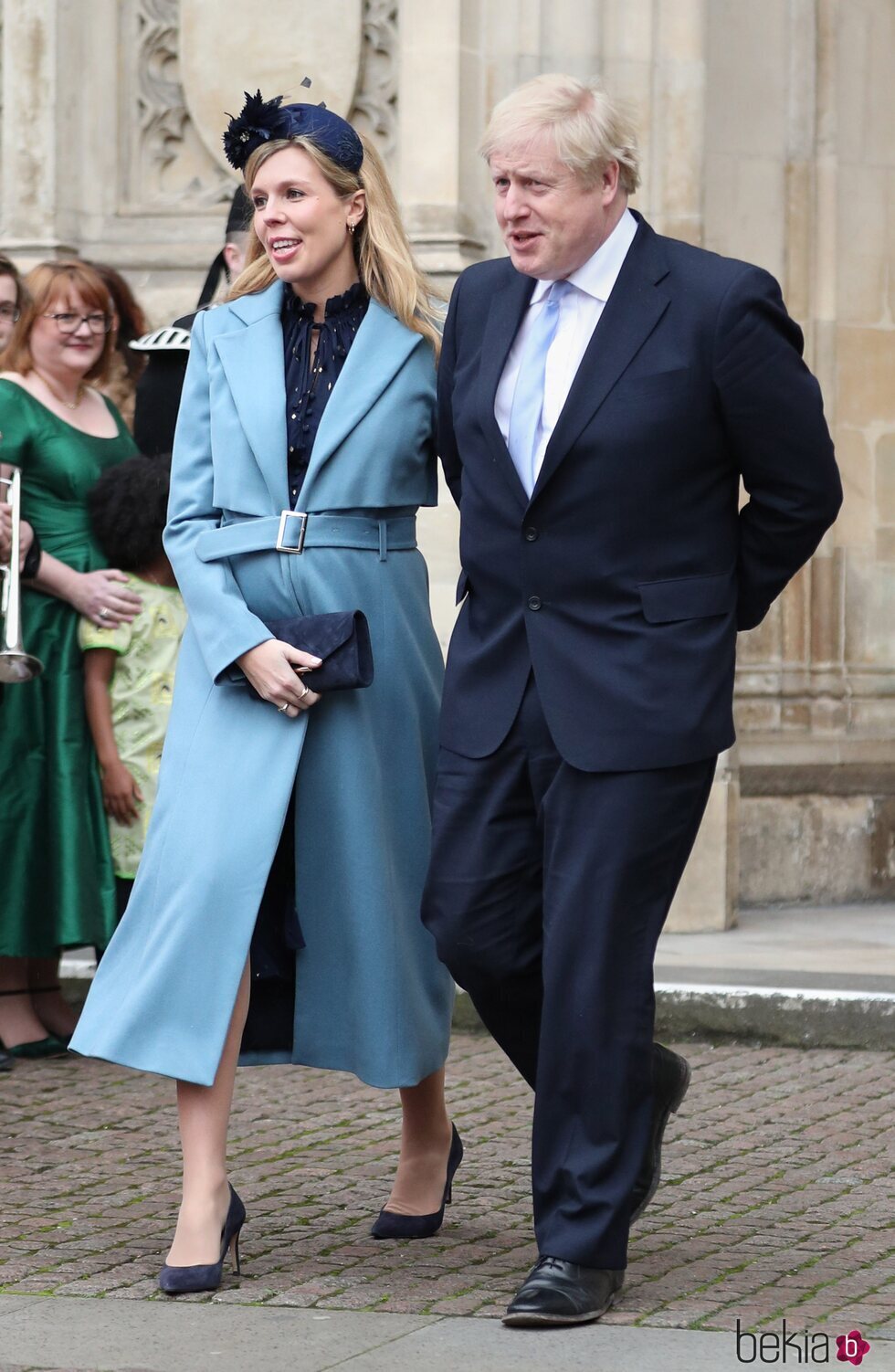 Boris Johnson y Carrie Symonds el Día de la Commonwealth 2020