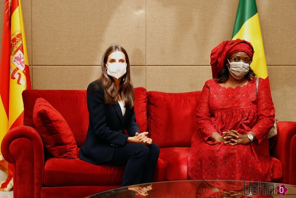 La Reina Letizia en su encuentro con Marie Faye Sall, Primera Dama de Senegal