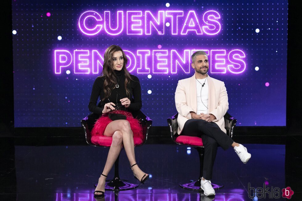 Adara y Miguel Frigenti durante la gala 15 de 'Secret Story'