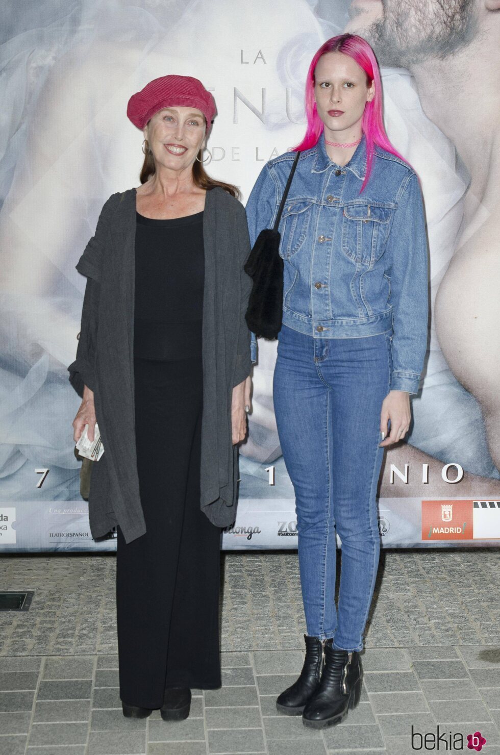 Verónica Forqué y su hija María en el estreno de 'La venus de las pieles'