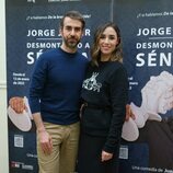 Dani Muriel y Candela Serrat en el estreno de la obra de teatro de Jorge Javier Vázquez 'Desmontando a Séneca'