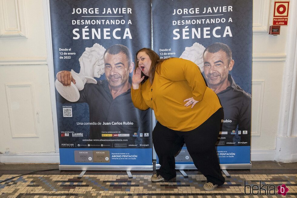 Itziar Castro en el estreno de la obra de teatro de Jorge Javier Vázquez 'Desmontando a Séneca'