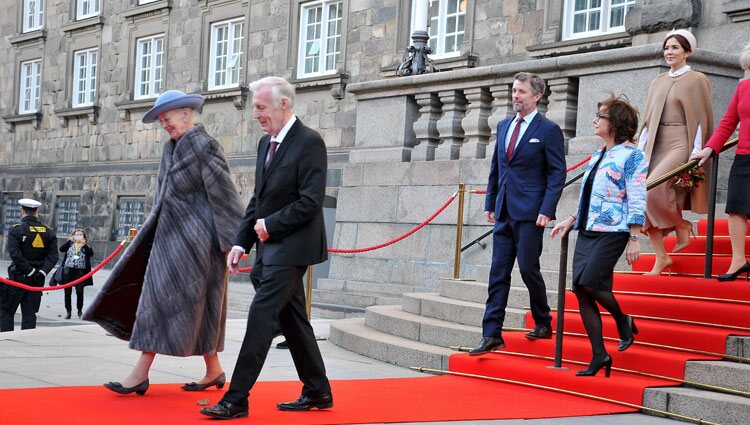 Margarita de Dinamarca, Federico y Mary de Dinamarca en el 50 aniversario de reinado de Margarita de Dinamarca