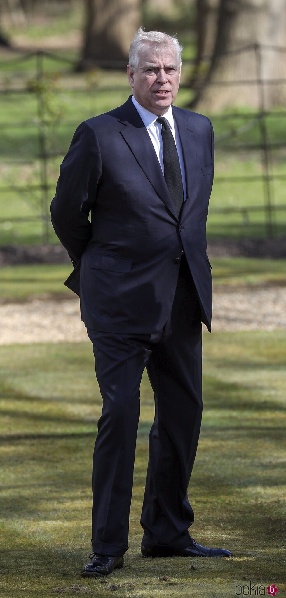 El Príncipe Andrés en Windsor tras la muerte del Duque de Edimburgo