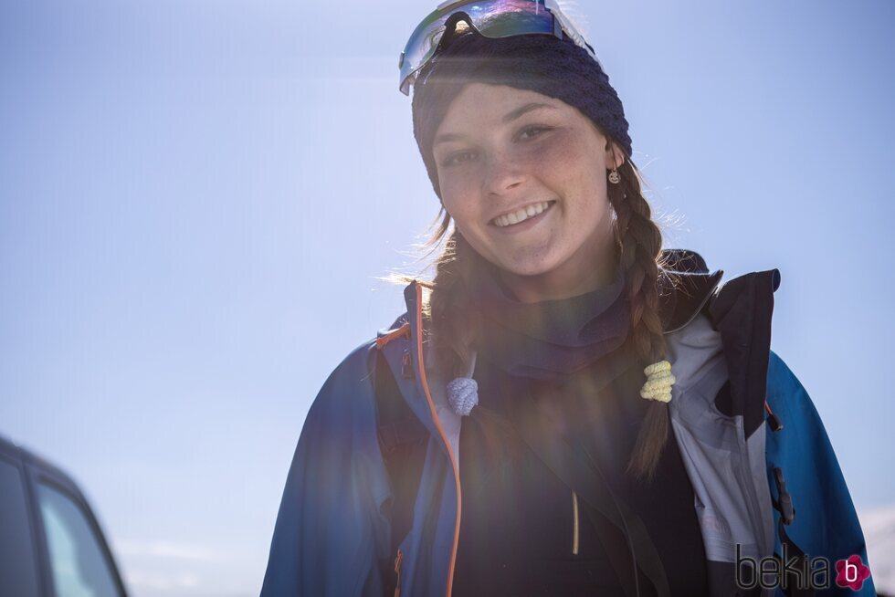 Ingrid Alexandra de Noruega en una jornada de esquí