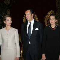 La Infanta Elena y Jaime de Marichalar y la Infanta Cristina e Iñaki Urdangarin en el 30 aniversario de reinado del Rey Juan Carlos