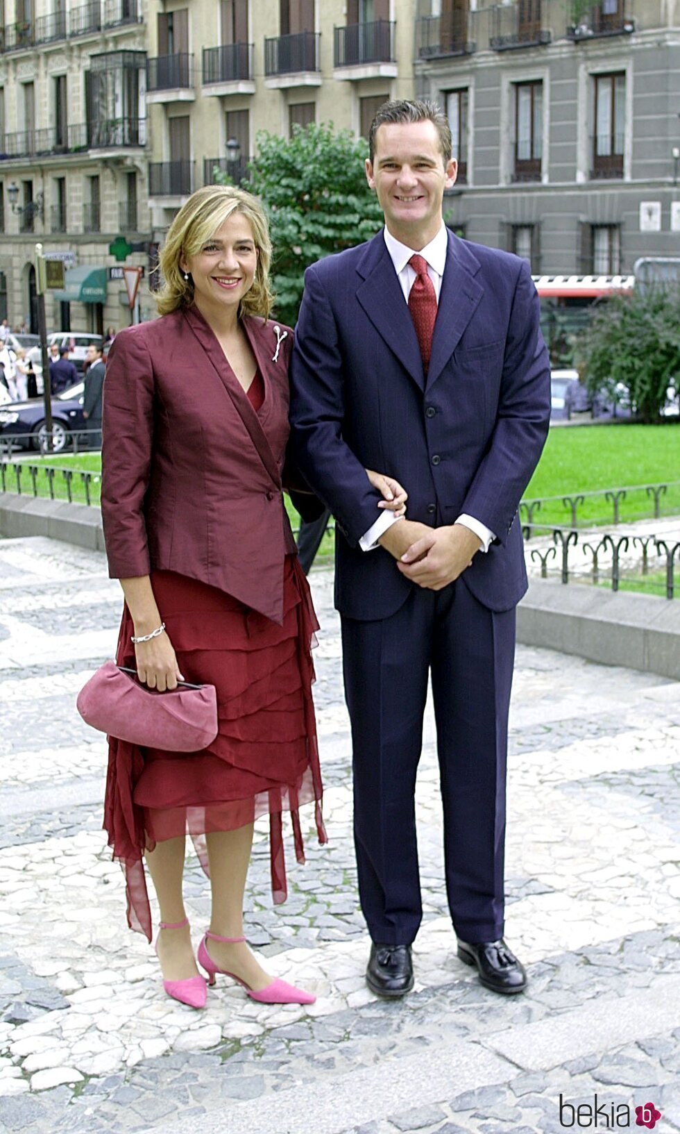 La Infanta Cristina e Iñaki Urdangarin en la boda de Bruno Gómez-Acebo y Bárbara Cano