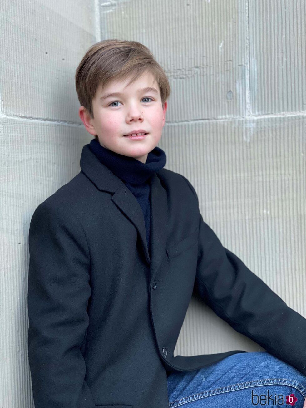 Vicente de Dinamarca en su 11 cumpleaños