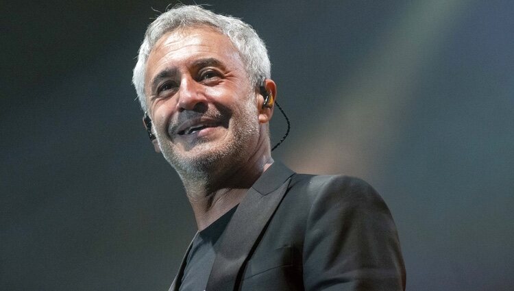 Sergio Dalma, sonriente durante su concierto en el Wizink Center de Madrid