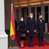Los Reyes Felipe y Letizia con el Presidente de Austria y su esposa en la recepción oficial por su viaje a Viena