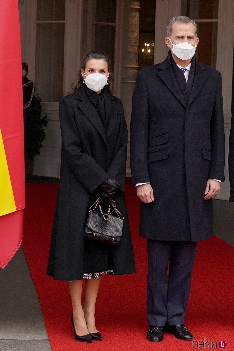 Los Reyes Felipe y Letizia en la recepción oficial por su viaje a Viena