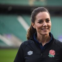 Kate Middleton en un entrenamiento de rugby