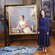 Mary de Dinamarca con su retrato por su 50 cumpleaños