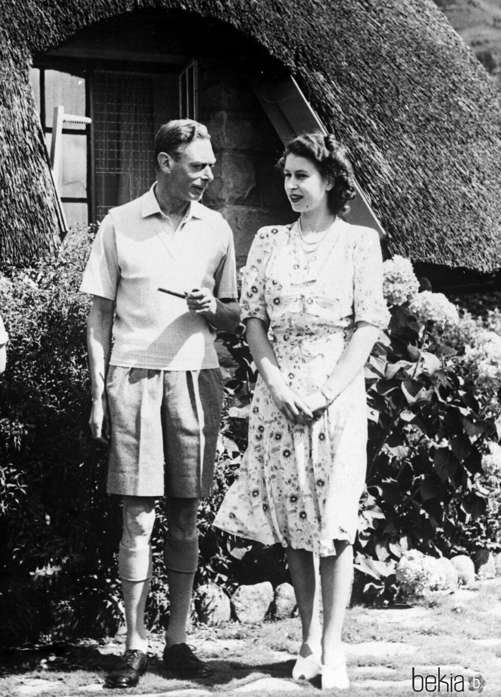 El Rey Jorge VI y la Reina Isabel en Sudáfrica en 1947