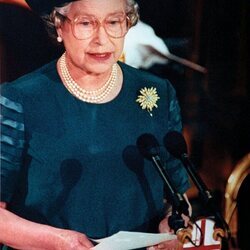 La Reina Isabel en el discurso en el que habló del Annus Horribilis de la Familia Real Británica en 1992