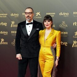Mónica Regueiro y Fele Martínez en la alfombra roja de los Premios Goya 2022