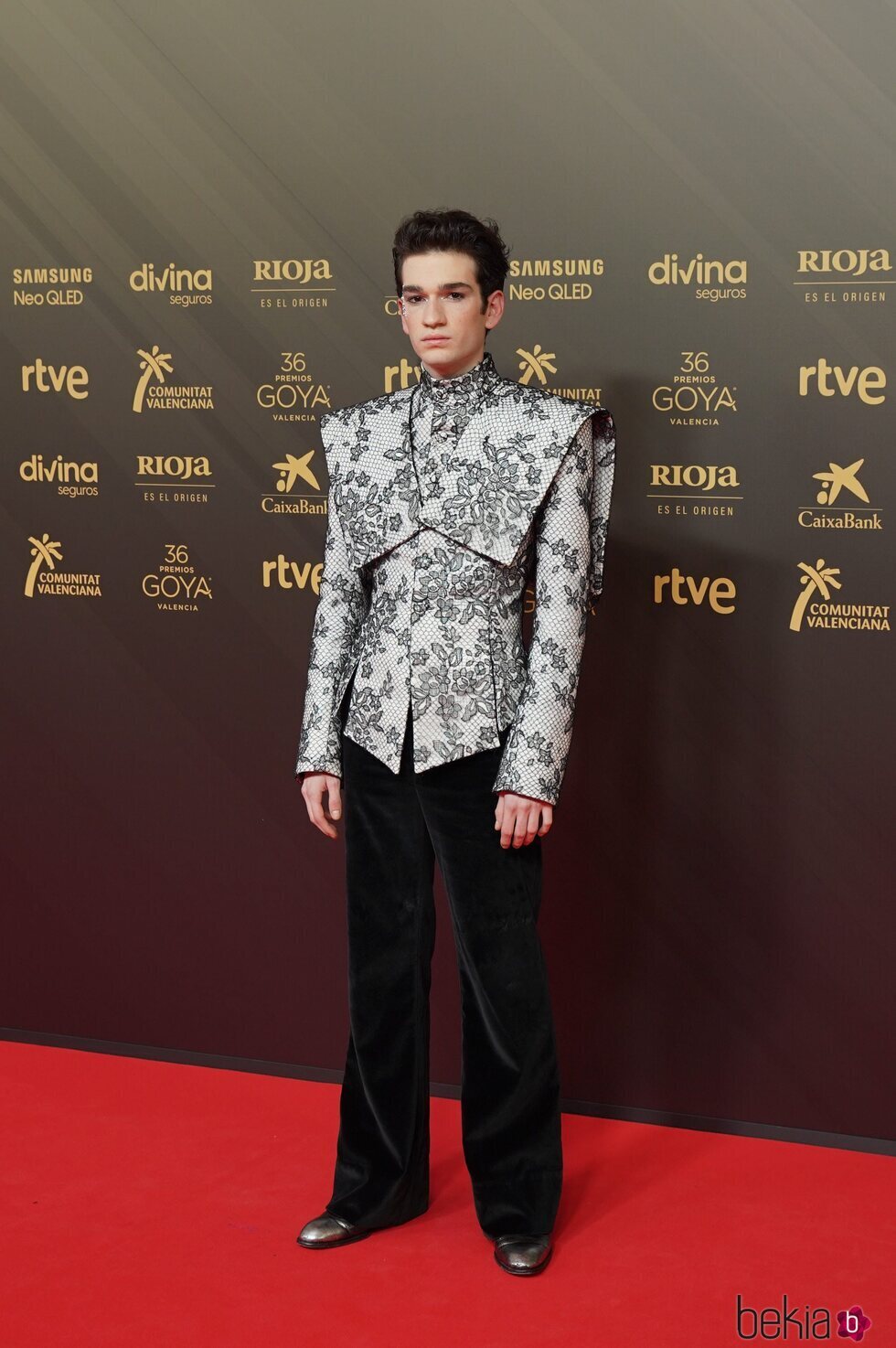 Jorge Motos en la alfombra roja de los Premios Goya 2022