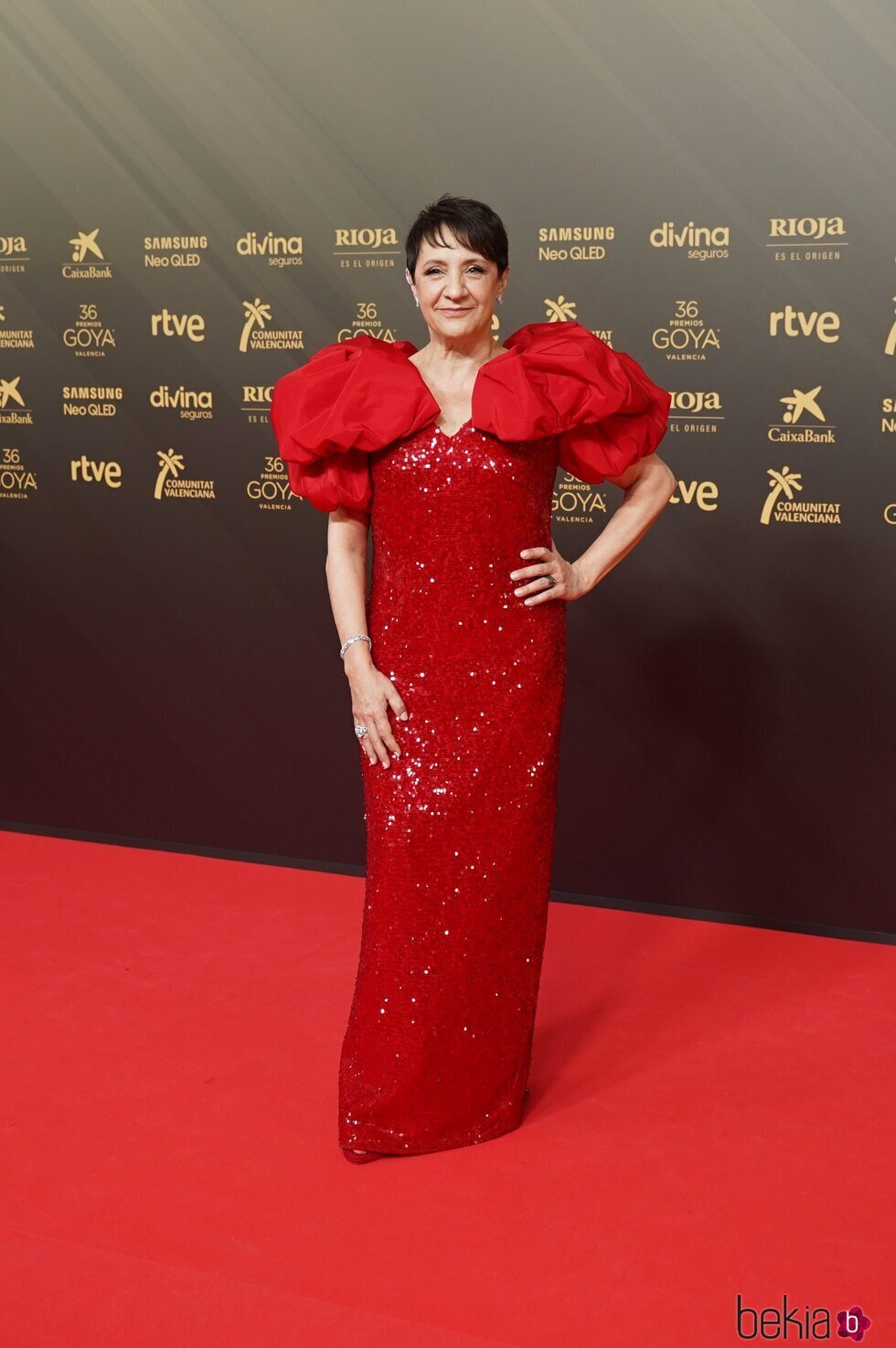 Blanca Portillo en la alfombra roja de los Premios Goya 2022