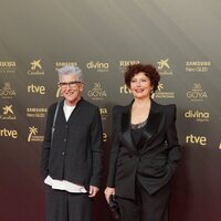 Iciar Bollaín en la alfombra roja de los Premios Goya 2022