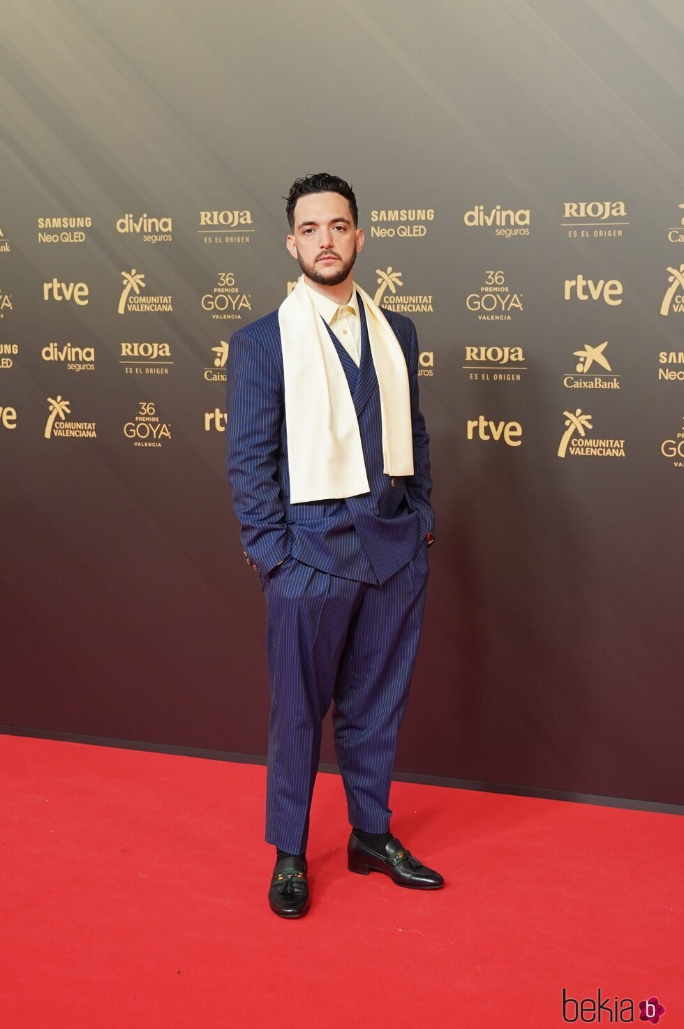 C Tangana en la alfombra roja de los Premios Goya 2022