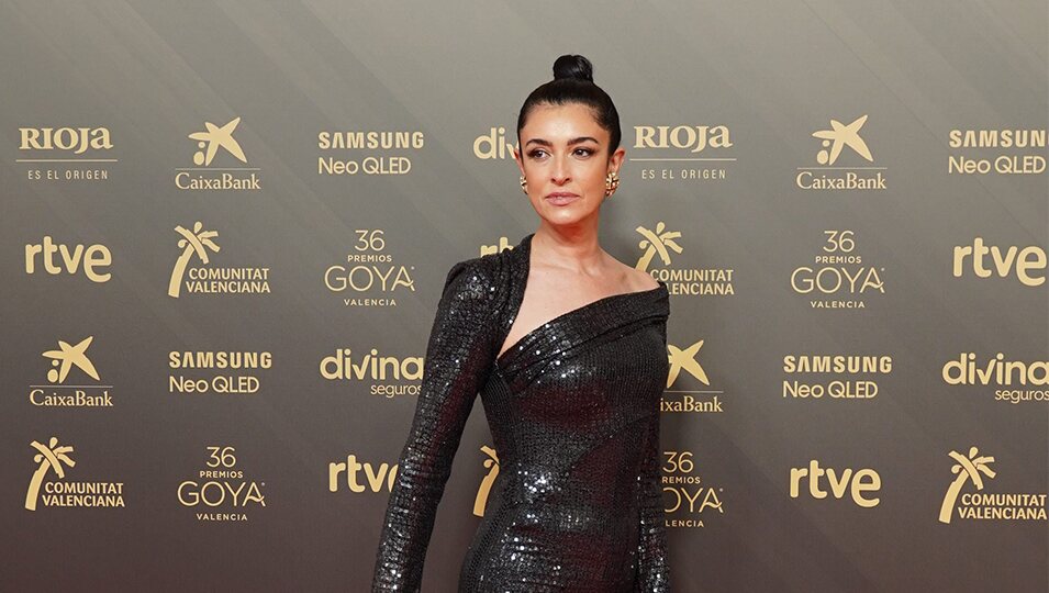 Blanca Romero en la alfombra roja de los Premios Goya 2022