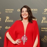 Nora Navas en la alfombra roja de los Premios Goya 2022