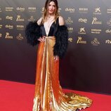 Bárbara Lennie en la alfombra roja de los Premios Goya 2022