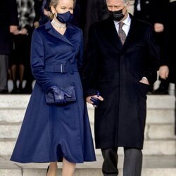 Felipe y Matilde de Bélgica en el homenaje a los miembros fallecidos de la Familia Real Belga