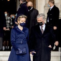 Felipe y Matilde de Bélgica en el homenaje a los miembros fallecidos de la Familia Real Belga