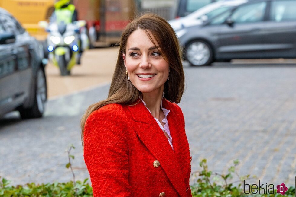 Kate Middleton en la Universidad de Copenhague en su viaje oficial a Dinamarca