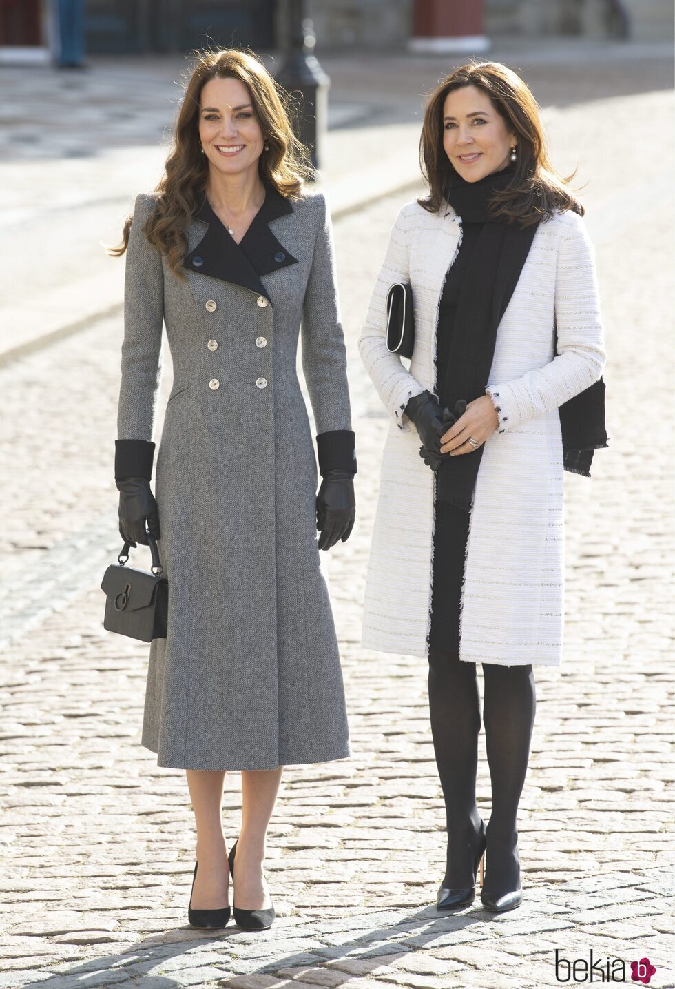 Kate Middleton y Mary de Dinamarca en su encuentro en Amalienborg