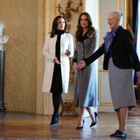 Margarita de Dinamarca y Mary de Dinamarca con Kate Middleton en Amalienborg