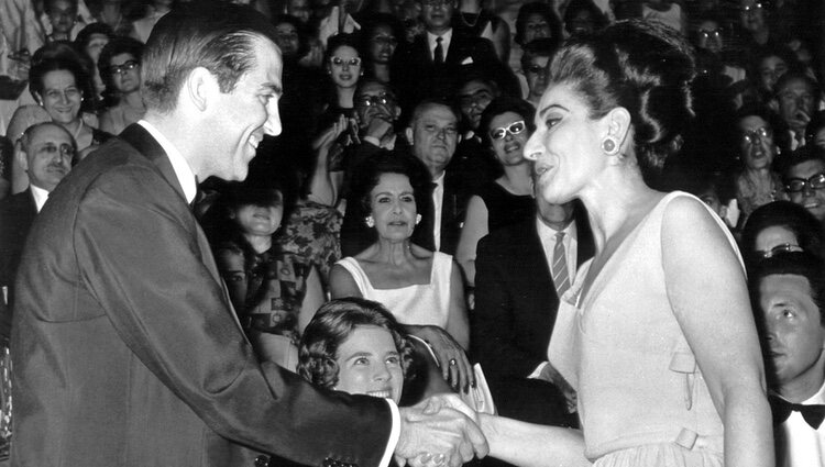 Constantino de Grecia y Maria Callas