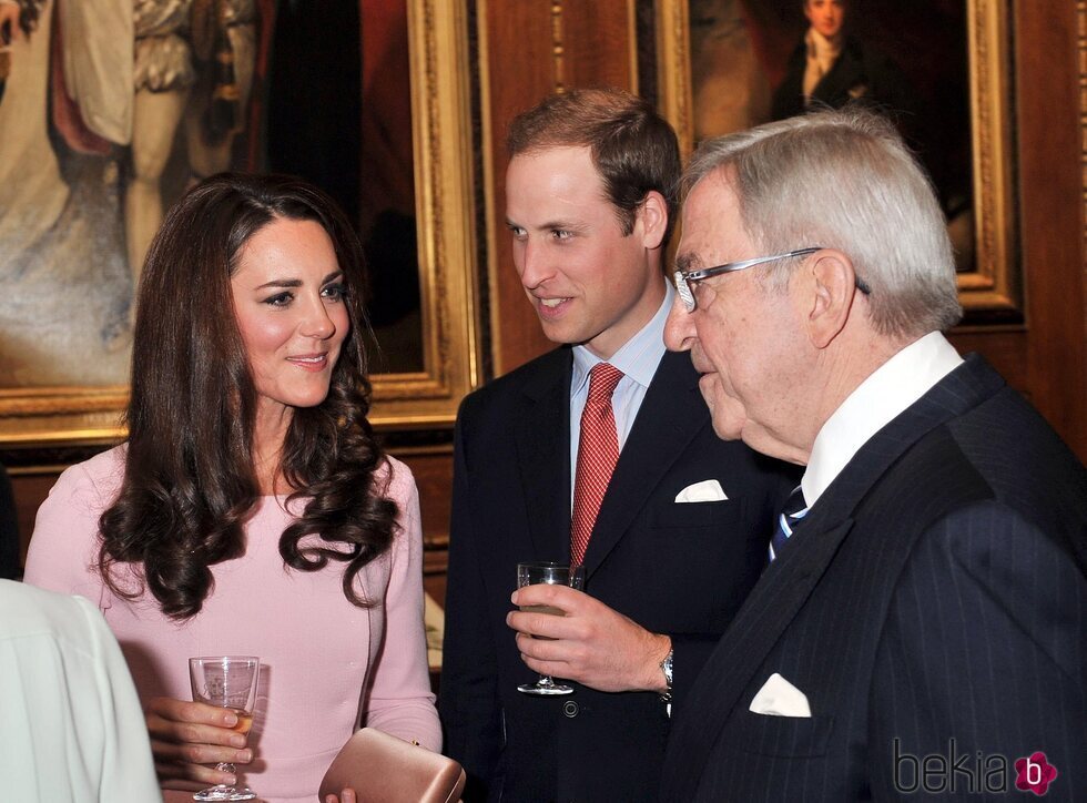 Constantino de Grecia y el Príncipe Guillermo y Kate Middleton en el almuerzo por el Jubileo de Diamante de la Reina Isabel