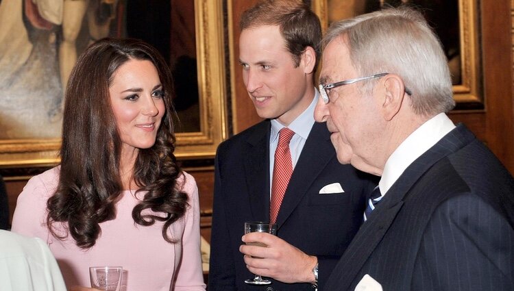 Constantino de Grecia y el Príncipe Guillermo y Kate Middleton en el almuerzo por el Jubileo de Diamante de la Reina Isabel