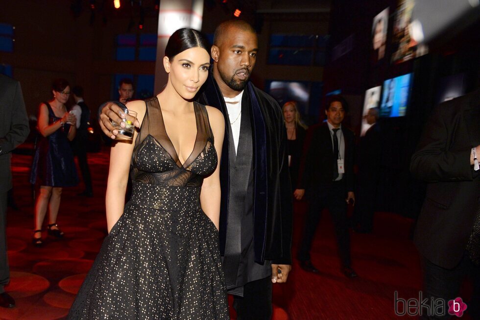 Kim Kardashian y Kanye West en la 2015 TIME 100 Gala