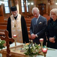 El Príncipe Carlos y Camilla Parker en la catedral Católica Ucraniana en Londres