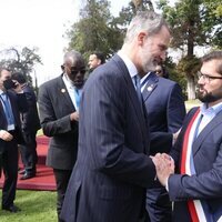 El Rey Felipe y Gabriel Boric en la toma de posesión de Gabriel Boric como Presidente de Chile