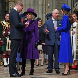 El Príncipe Carlos y Camilla Parker y el Príncipe Guillermo y Kate Middleton en el Día de la Commonwealth 2022